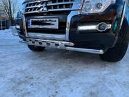 Mitsubishi Pajero Wagon IV 2006–2021 Etupuskurisuoja ST015 (ruostumaton teräs) kuva 6