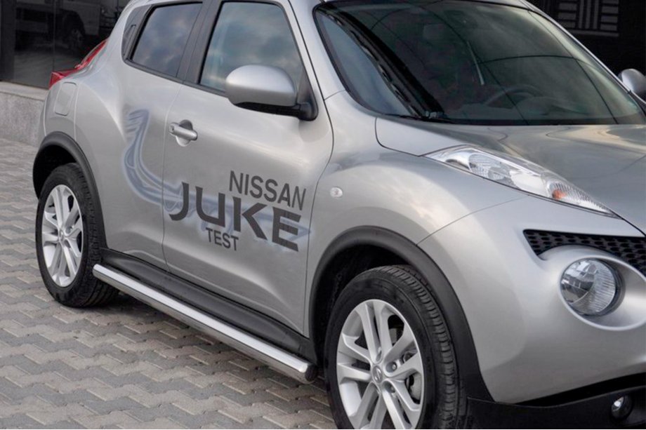 Nissan Juke 2010–2019 Sivuputket Ø60 (2 kpl, ruostumaton teräs) Image