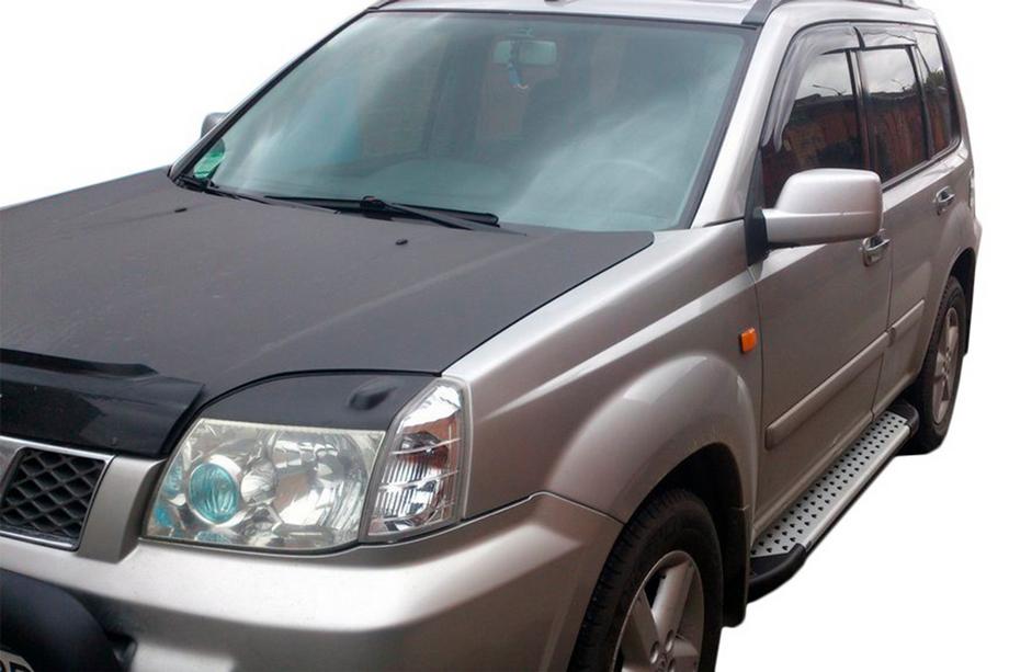 Nissan X-trail T30 2002–2007 Allmond Grey sivuportaat (2 kpl, alumiini) Image