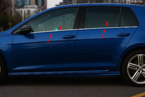Volkswagen Golf 6 2008–2014 Ikkunalistat (4 kpl, ruostumaton teräs) OmsaLine – italialainen ruostumaton teräs kuva 1