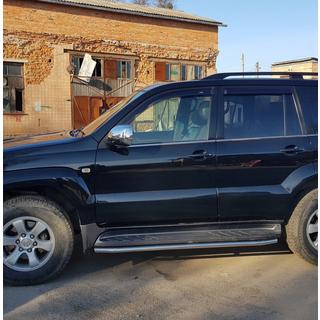 Sivukynnyssuojat BB004 (2 kpl, ruostumaton teräs) Toyota Land Cruiser Prado 120 2002–2009 kuva 4