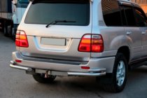 Toyota Land Cruiser 100 1998–2007 Takakulmat AK003-Double (2 kpl, ruostumaton teräs) kuva 2