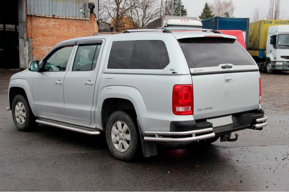 Volkswagen Amarok 2010–2022 Takakulmat AK003-Double (2 kpl, ruostumaton teräs) Image
