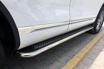 Porsche Cayenne 2003–2010 Sivuporrassarja Maydos v2 (2 kpl, alumiini ↗ ruostumaton teräs) kuva 2