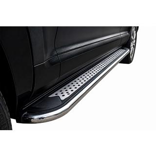 Sivuporrassarja Maydos v2 (2 kpl, alumiini ↗ ruostumaton teräs) Porsche Cayenne 2003–2010 kuva 1