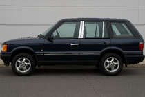 Range Rover II P38A 1997–2002 Ovipilarilistat (6 kpl, ruostumaton teräs) kuva 1