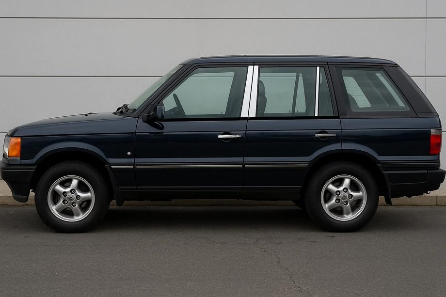 Range Rover II P38A 1997–2002 Ovipilarilistat (6 kpl, ruostumaton teräs) Image
