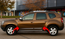 Dacia Duster 2008–2018 Oven kromilistat (4 kpl, ruostumaton teräs) OmsaLine – italialainen ruostumaton teräs kuva 1