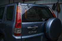 Honda CRV 2001–2006 Takavalojen suojalistat (2 kpl, muovi) kuva 1