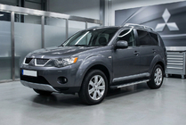 Mitsubishi Outlander 2006–2012 Astinlaudat Maya V1 (2 kpl, alumiini) kuva 1