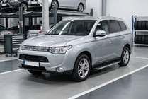 Mitsubishi Outlander 2012–2021 Astinlaudat Maya V1 (2 kpl, alumiini) kuva 3
