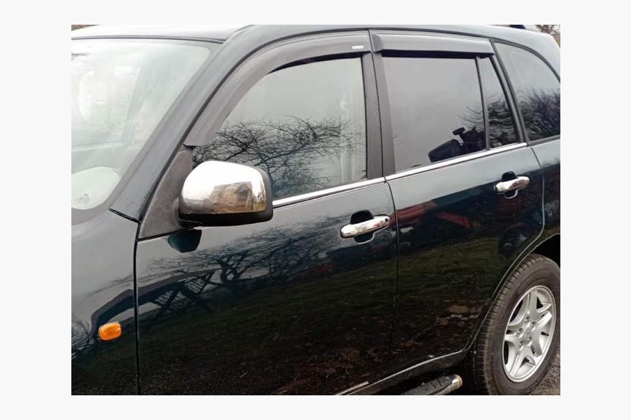 Chery Tiggo 1 2005–2016 Ovenkahvan kromisuojat (4 kpl, ruostumaton teräs) Image