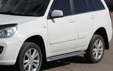 Chery Tiggo 1 2005–2016 Premium-sivuporrasputket (2 kpl, ruostumaton teräs) kuva 1