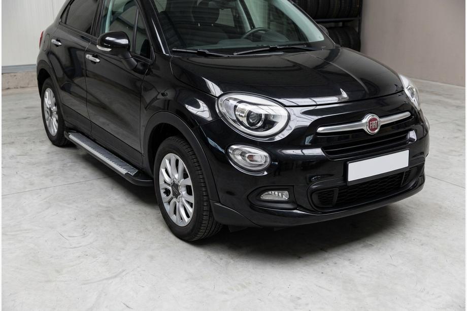 Fiat 500X 2014–2024 Line-sivuporrassarja (2 kpl, alumiini) Image