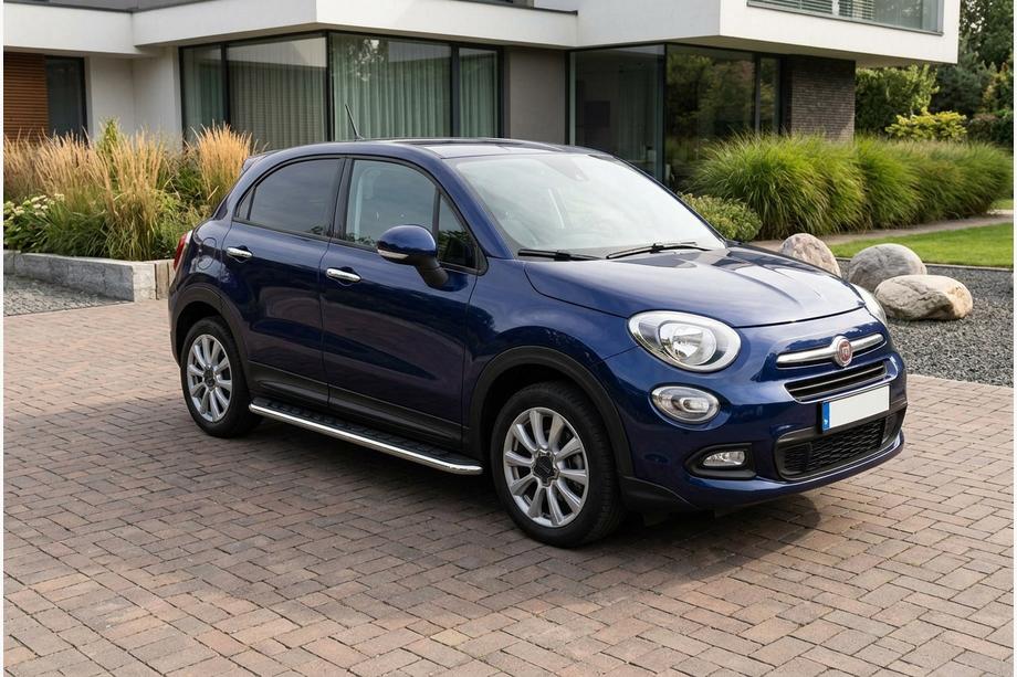 Fiat 500X 2014–2024 Maydos V1 sivuastinlaudat (2 kpl, alumiini / ruostumaton teräs) Image
