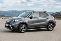 Fiat 500X 2014–2024 Tayga Grey -sivuaskelmat (2 kpl, alumiini) kuva 1