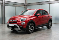 Fiat 500X 2014–2024 Allmond Grey -sivuporrassarja (2 kpl, alumiini) kuva 1