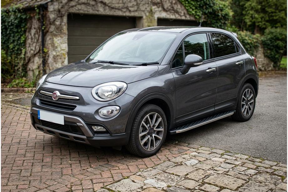 Fiat 500X 2014–2024 BlackLine-sivuporrassarja (2 kpl, alumiini) Image