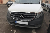 Mercedes Vito/V-class W447 2014– Etusäleikön kehykset (2 kpl, ruostumaton teräs) kuva 3
