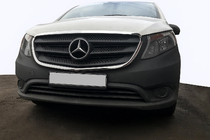 Mercedes Vito/V-class W447 2014– Etusäleikön kehykset (2 kpl, ruostumaton teräs) kuva 1