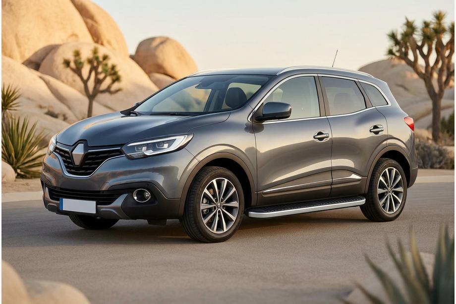 Renault Kadjar 2015–2022 Tayga Grey -sivuaskelmat (2 kpl, alumiini) Image
