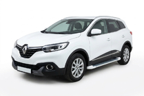 Renault Kadjar 2015–2022 Allmond White -sivukynnykset (2 kpl, alumiini) kuva 1