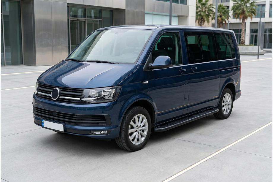 Volkswagen T6 2015–2024 Bosphorus Black sivuastinlaudat (2 kpl, alumiini) Lyhyt akseliväli Image