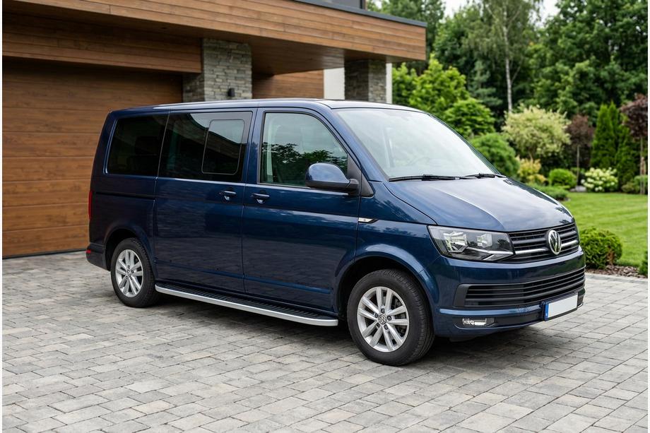 Volkswagen T6 2015–2024 Tayga Grey -sivuaskelmat (2 kpl, alumiini) Vain lyhyelle akselivalille Image