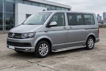 Volkswagen T6 2015–2024 Maydos V2 sivuportaat (2 kpl, ruostumaton teräs) Vain lyhyelle akselivalille kuva 1