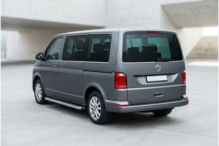 Volkswagen T6 2015–2024 BlackLine-sivuporrassarja (2 kpl, alumiini) Pitkä akseliväli Image