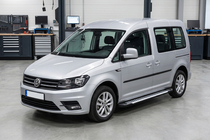 Volkswagen Caddy 2015–2020 Line-sivuporrassarja (2 kpl, alumiini) Maxi-alusta kuva 1