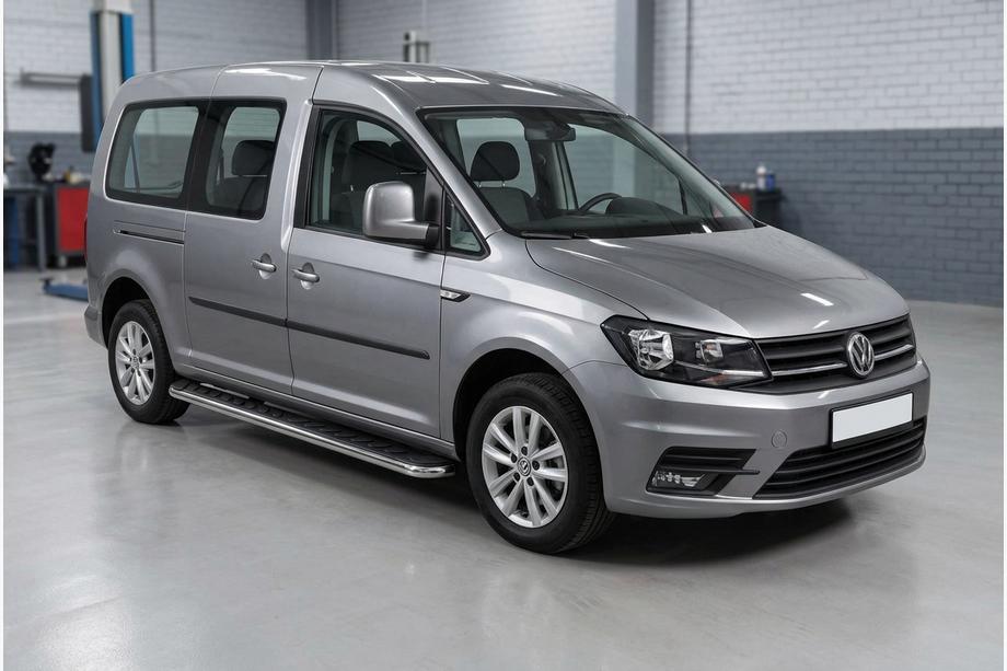 Volkswagen Caddy 2015–2020 Maydos V1 sivuastinlaudat (2 kpl, alumiini / ruostumaton teräs) Image