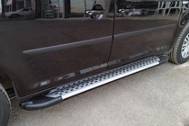 Volkswagen Caddy 2015–2020 Allmond Grey -sivuporrassarja (2 kpl, alumiini) kuva 1