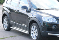 Chevrolet Captiva 2006–2019 Premium-sivuporrasputket (2 kpl, ruostumaton teräs) kuva 5