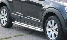 Chevrolet Captiva 2006–2019 Premium-sivuporrasputket (2 kpl, ruostumaton teräs) kuva 1
