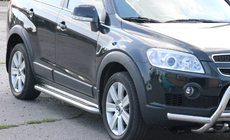 Chevrolet Captiva 2006–2019 Premium-sivuporrasputket (2 kpl, ruostumaton teräs) kuva 2