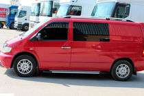 Mercedes Vito W638 1996–2003 Fullmond sivuastinlaudat (2 kpl, alumiini) kuva 5