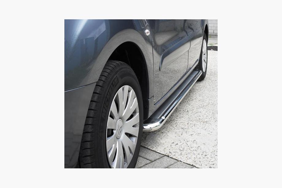 Citroen Berlingo 2008–2018 Premium-sivuporrasputket (2 kpl, ruostumaton teräs) d60 mm Image