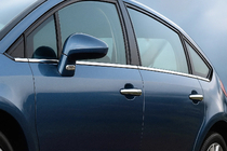 Citroen C-4 2004–2010 Ulkoiset ikkunalistat (RST) Viistoperä, Carmos - turkkilainen teräs kuva 1
