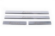 Daewoo Lanos 1998–2017 Carmos V1 kynnyslistat (4 kpl, ruostumaton teräs) kuva 2