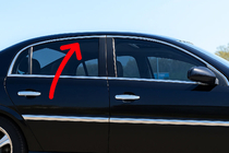 Opel Vectra C 2002–2008 Ikkunalistan yläreunan kromilista (4 kpl, ruostumaton teräs) kuva 1