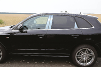 Audi Q5 2008–2017 Ovipilarilistat (6 kpl, ruostumaton teräs) kuva 1