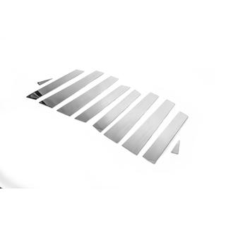 Ovipilarien listat (ruostumaton teräs) Audi Q7 2005–2015 kuva 3