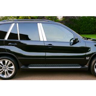 Ovipilarien listat (8 kpl, ruostumaton teräs) BMW X5 E53 1999–2006 kuva 2
