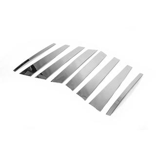 Ovipilarien listat (8 kpl, ruostumaton teräs) BMW X5 E53 1999–2006 kuva 4
