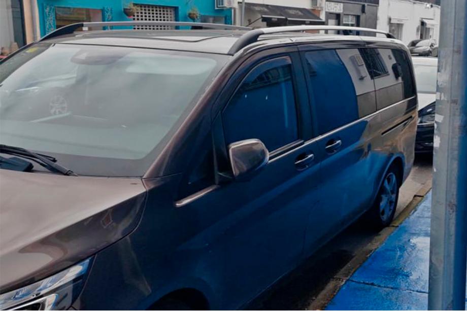 Mercedes Vito W639 2004–2014 Kromatut kattokaiteet CAN OEM-tyyli (metallijalat) Pitkä akseliväli (LONG) Kuva 8