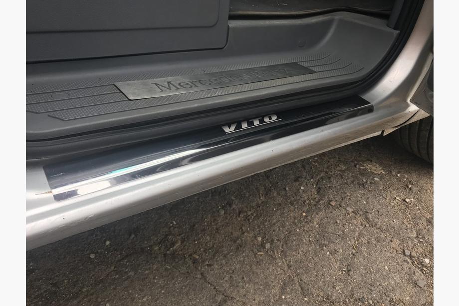 Mercedes Vito W639 2004–2014 Kynnyslistat Laser-tyyli (2 kpl, teräs) Kuva 5