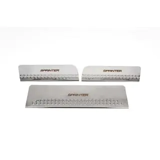 Carmos V1 sisäkynnyslistat (3 kpl, ruostumaton teräs) kuva 1