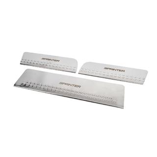 Carmos V1 sisäkynnyslistat (3 kpl, ruostumaton teräs) kuva 2