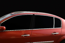 Renault Megane II 2004–2009 Ikkunoiden yläreunan listat (6 kpl, ruostumaton teräs) kuva 1